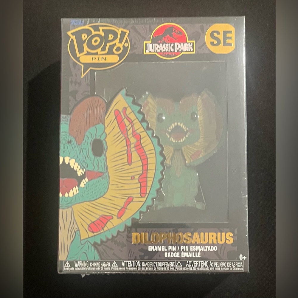 Funko POP! Pins: Jurassic Park Dilophosaurus SE Brand New
